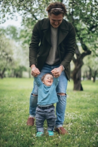 Parent and child walking barefoot — pediatric flat feet treatment in Frisco TX